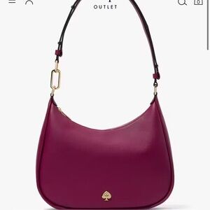 Kate Spade Kayla Dark Rasberry Pebbled Large Bag (only used once)